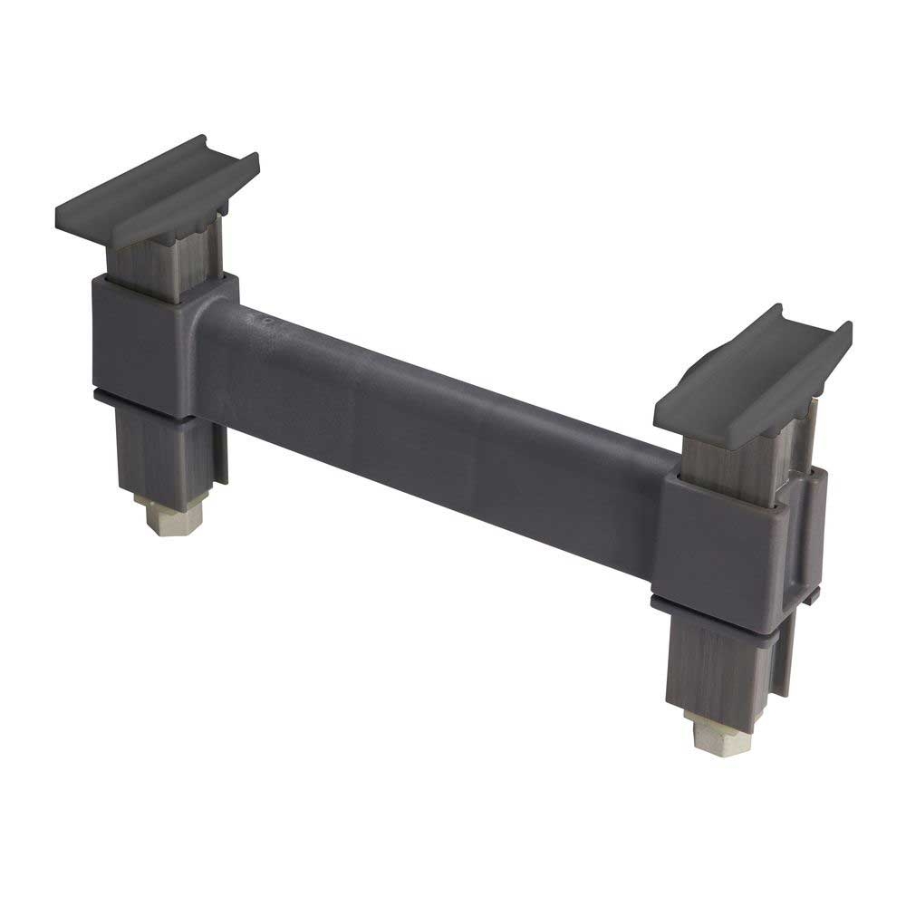 Cambro Camshelving Elements Brushed Graphite Low Bottom Shelf Dunnage Stand, 18 x 6 1/2 inch