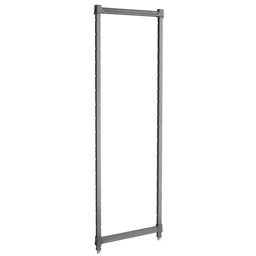 Cambro Camshelving Elements Brushed Graphite Standard Stationary Post Kit, 24 x 84 inch