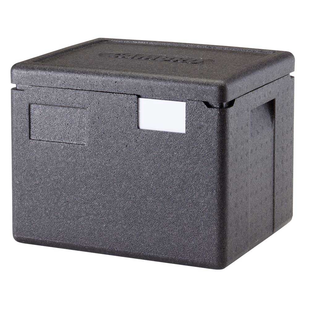 Cambro Cam GoBox Black Half Size Insulated Top Loading Food Pan Carrier without Strap, 15.4 x 13 x 12.4 inch