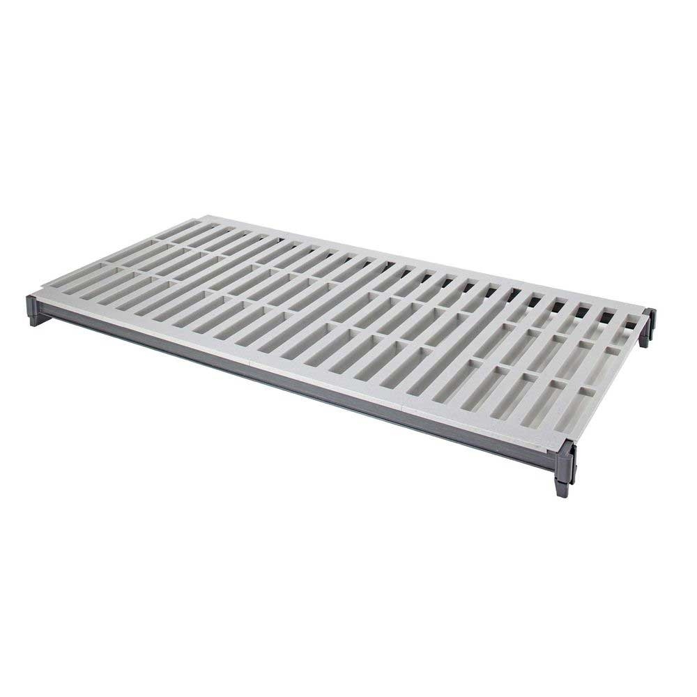Cambro Camshelving Elements Brushed Graphite 5 Vented Shelf Kit for Stationary Unit, 24 x 48 inch