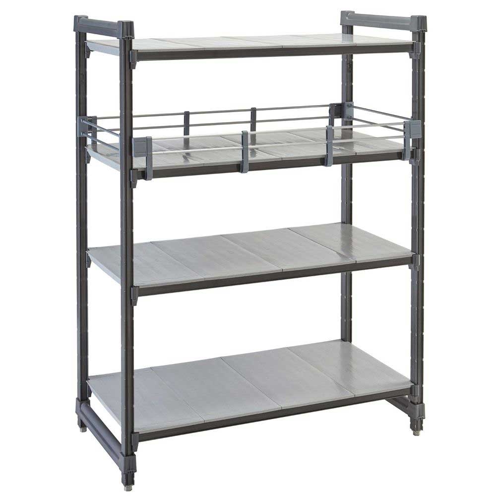 Cambro Camshelving Elements Soft Gray Full Shelf Rail Kit, 21 x 48 inch