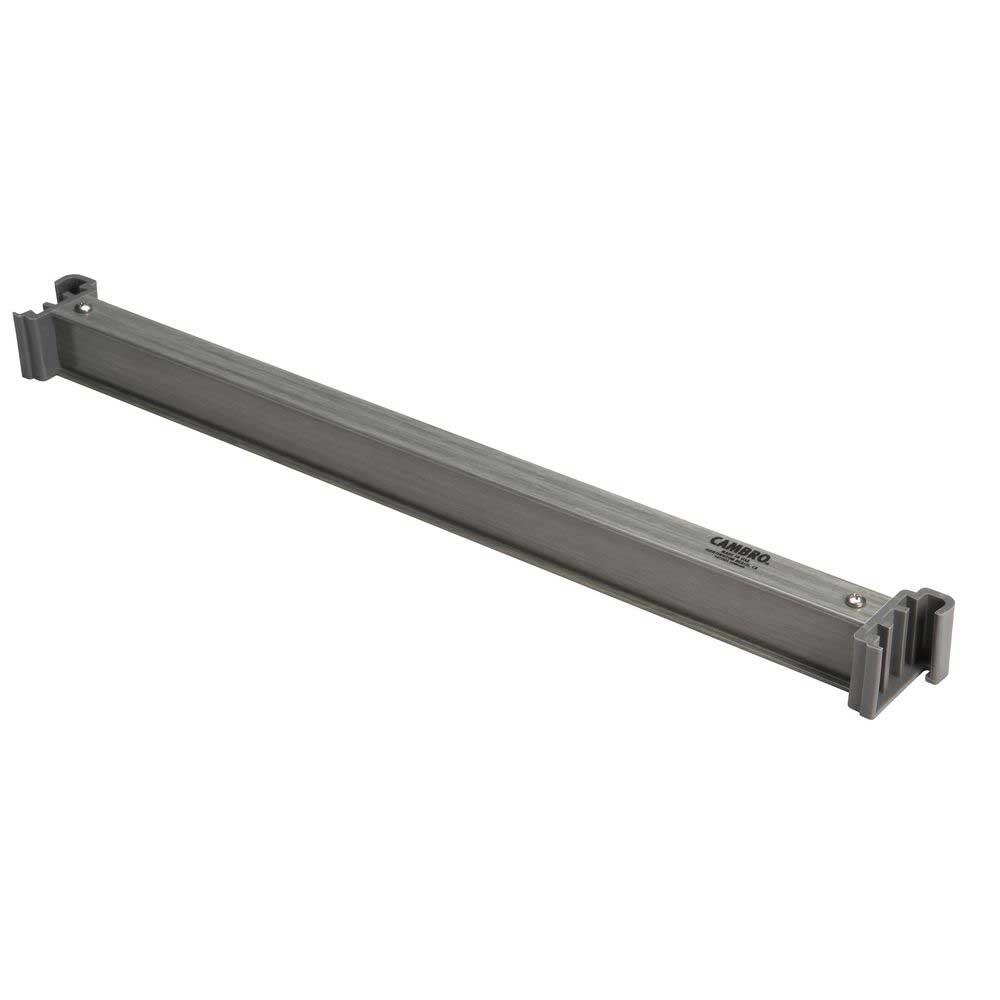 Cambro Camshelving Elements Brushed Graphite Stationary Shelf Traverse, 48 inch Length