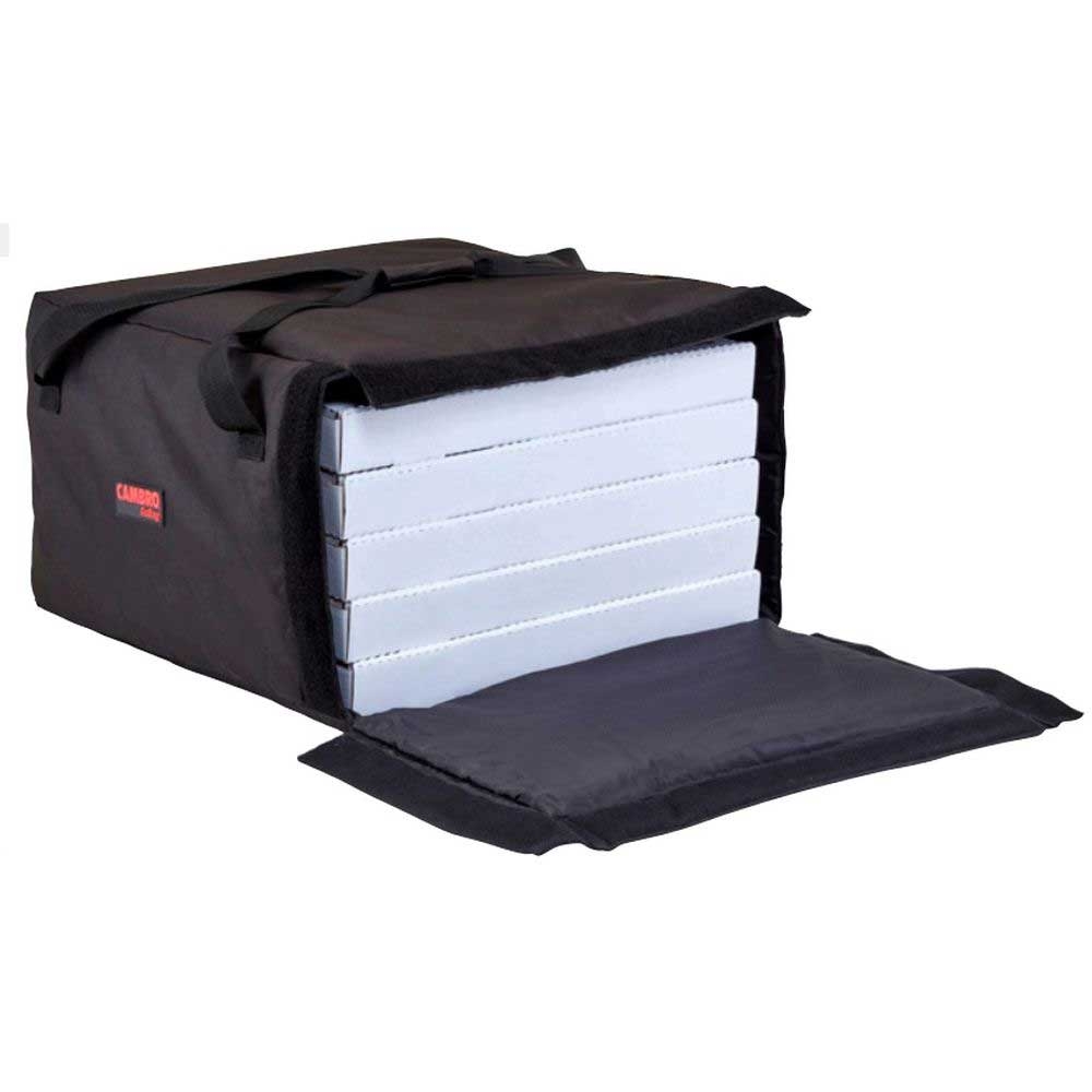 Cambro Black Insulated Standard Pizza Delivery GoBag, 19 1/2 x 19 1/2 x 12 1/2 inch -- 4 per case