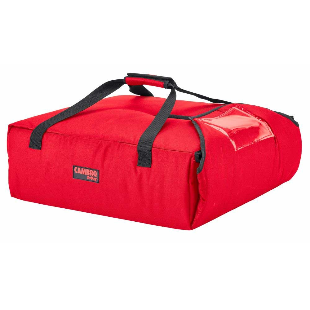 Cambro Red Insulated Premium Pizza Delivery GoBag, 14 1/2 x 15 1/4 x 7 1/2 inch