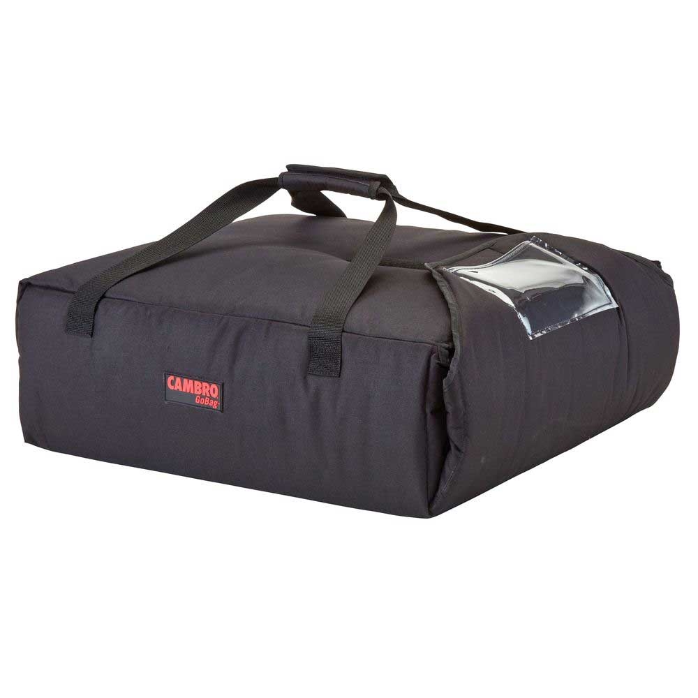 Cambro Black Insulated Premium Pizza Delivery GoBag, 17 1/2 x 17 1/2 x 7 1/2 inch