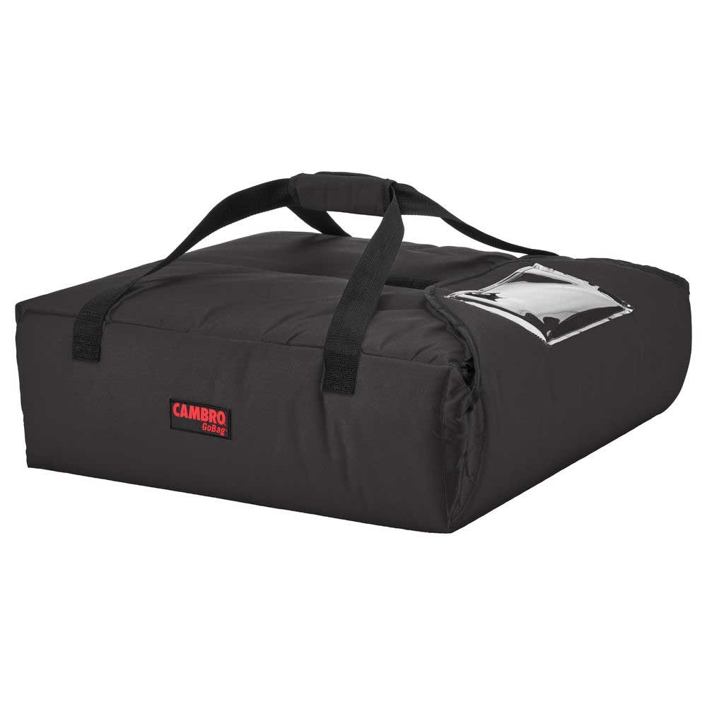 Cambro Black Insulated Premium Pizza Delivery GoBag, 19 x 20 x 9 inch
