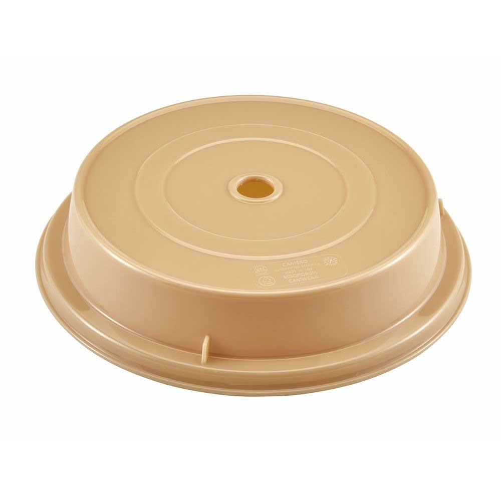 Cambro Camwear Low Profile Beige Plate Camcover, 9 1/8 inch Inside Diameter -- 12 per case
