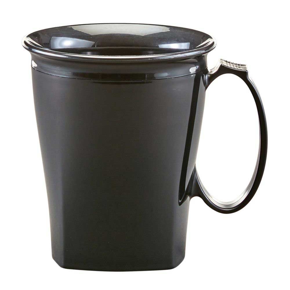 Cambro Harbor Collection Black Insulated Mug, 8 Ounce Capacity -- 48 per case