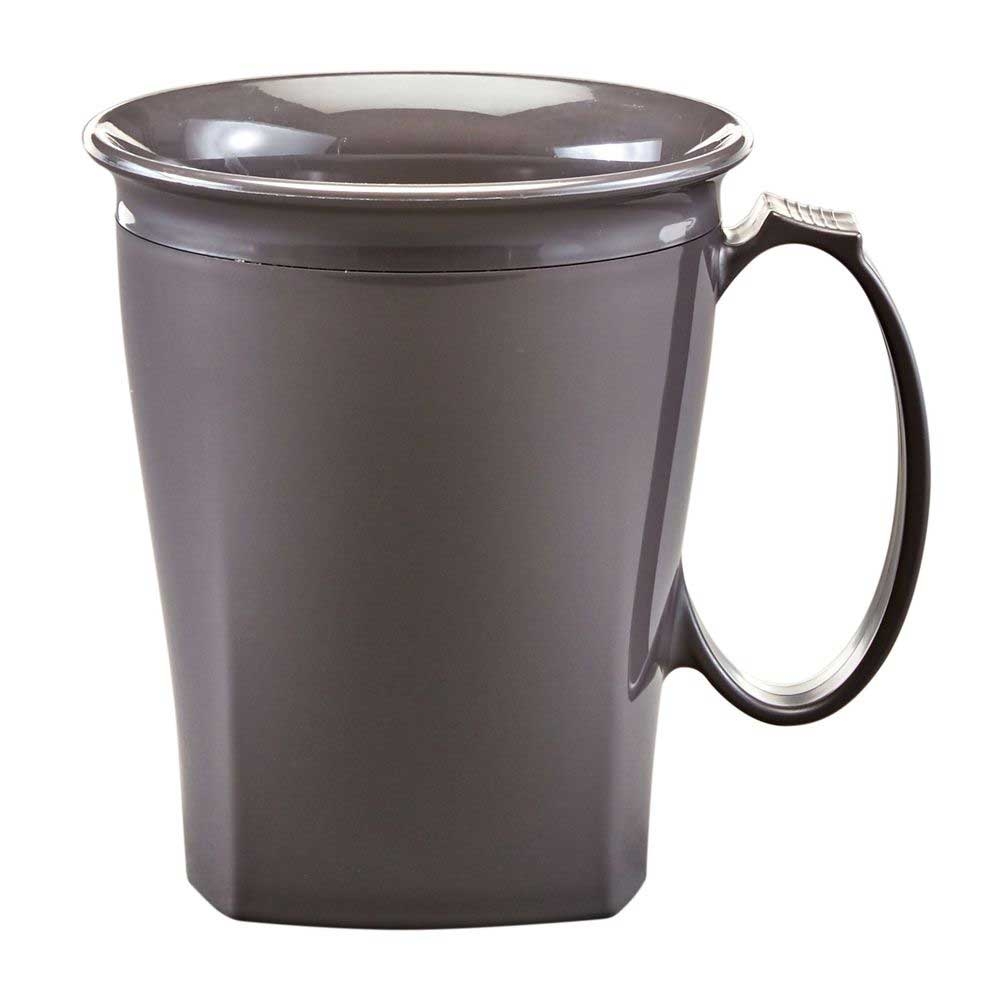 Cambro Harbor Collection Smoked Metal Insulated Mug, 8 Ounce Capacity -- 48 per case