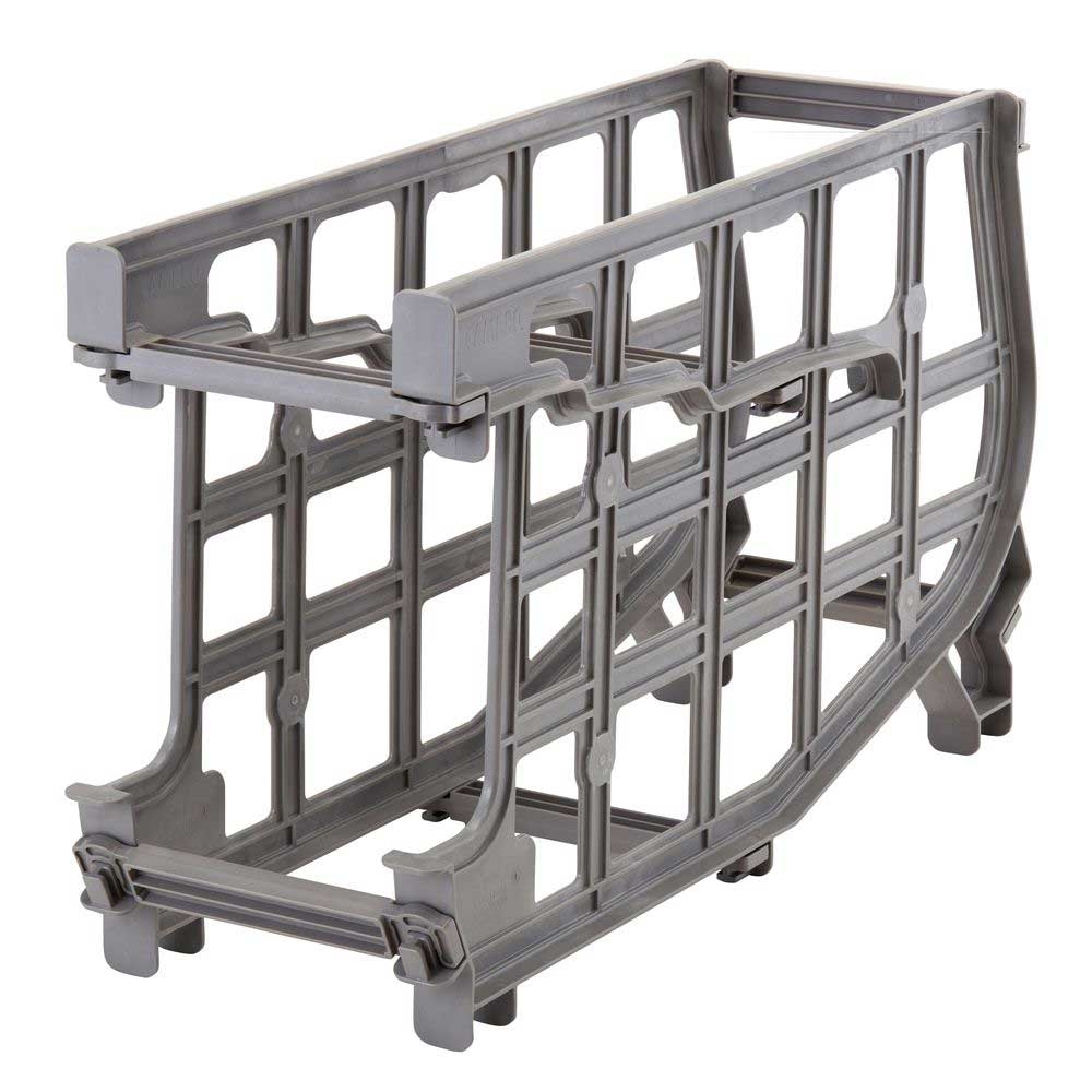 Cambro Brushed Graphite Ultimate Single Number 10 Can Rack, 26 x 9.25 x 15.5 inch
