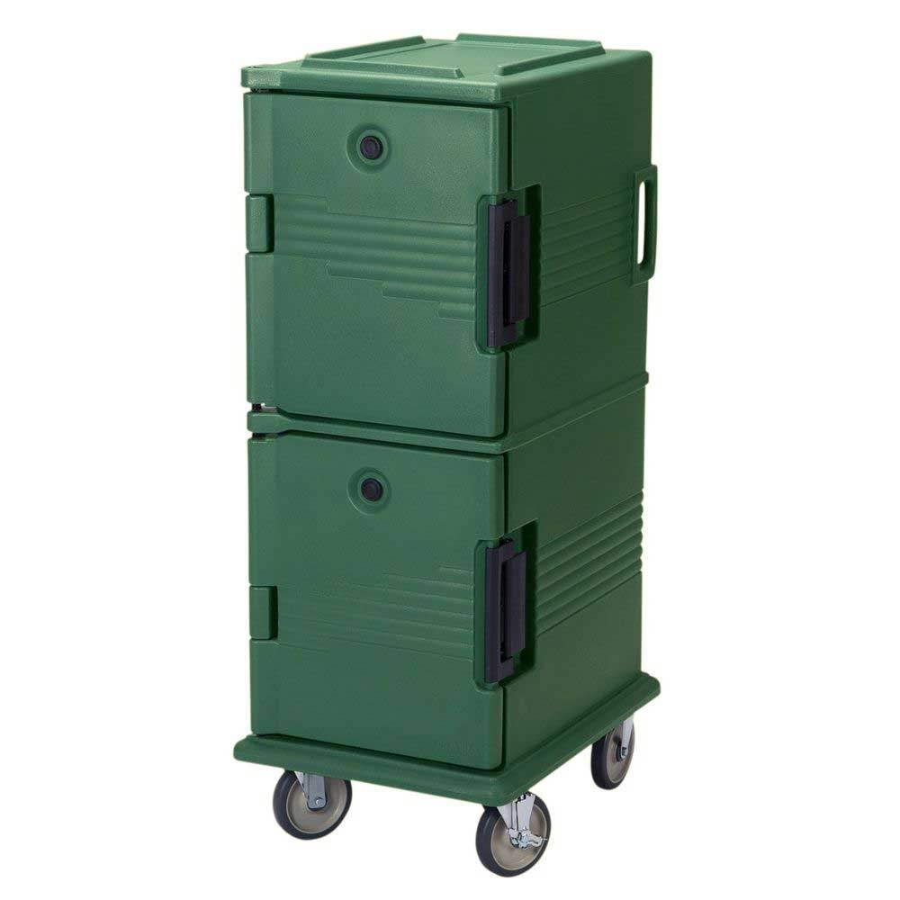 Cambro Non Electric Insulated Tamper Resistant Green Ultra Food Pan Camcart with Security Package, 20 1/2 x 27 1/8 x 54 inch
