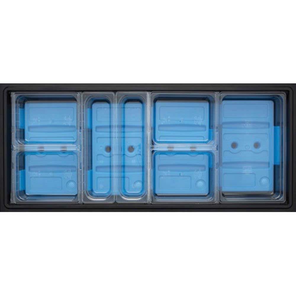 Cambro Black Tray Rail for 5 Feet Versa Food Bar / Work Table