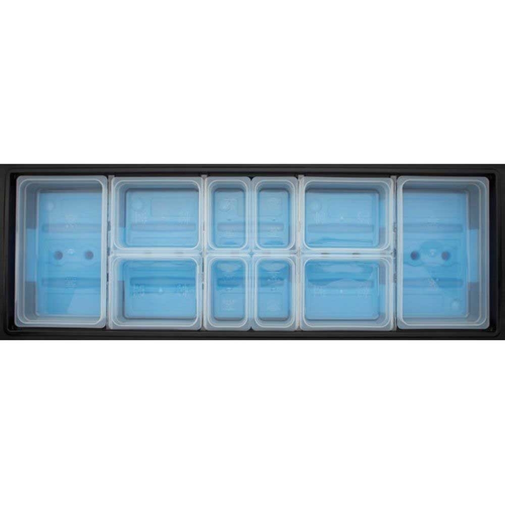 Cambro Black Tray Rail for 6 Feet Versa Food Bar / Work Table