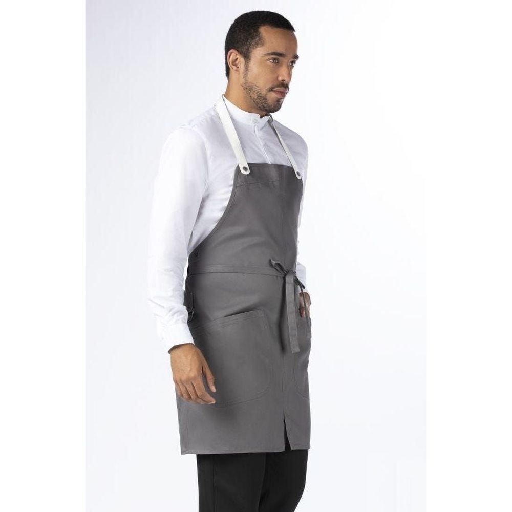 Chef Works Mushroom Largo Bib Apron, 30.7 inch Long x 37.8 inch Wide