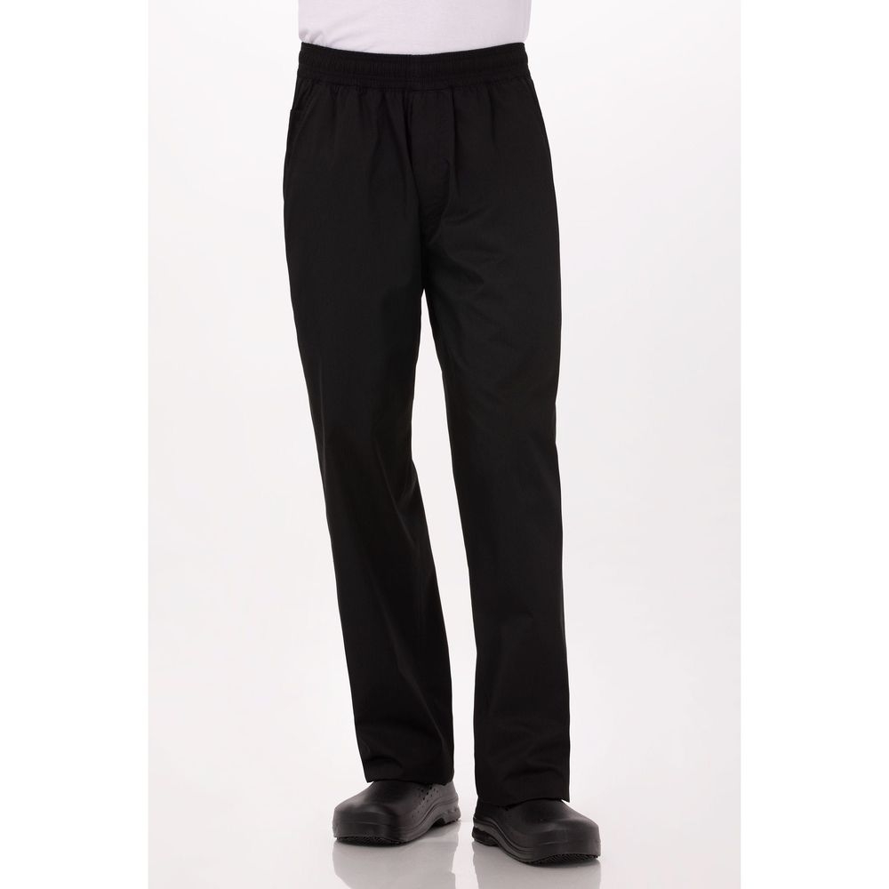 Chef Works Black Extra Large Generous Fit Lightweight Baggy Pant for Unisex
