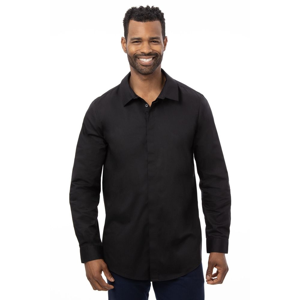 Chef Works Black 4XL Classic Fit Premium Formal Dress Shirt for Men