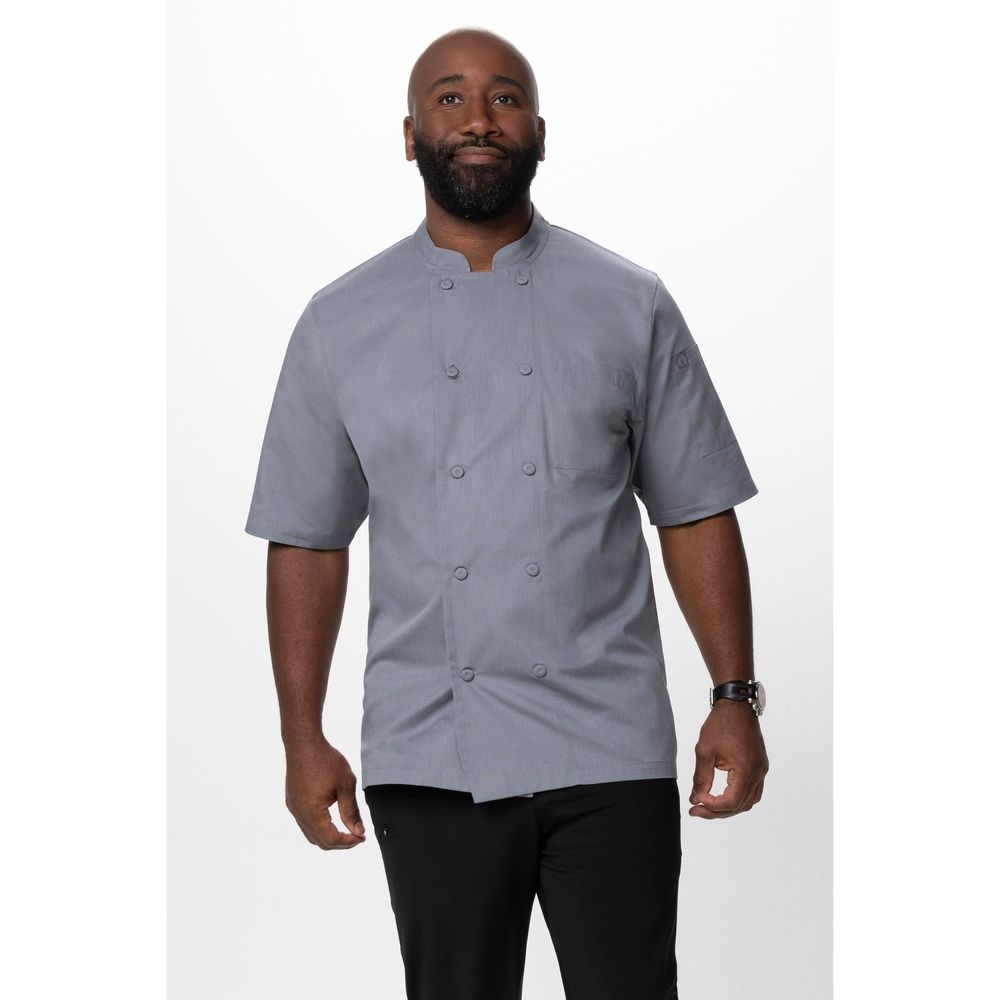 Chef Works Grey 3XL Classic Fit Montreal Cool Vent Chef Coat