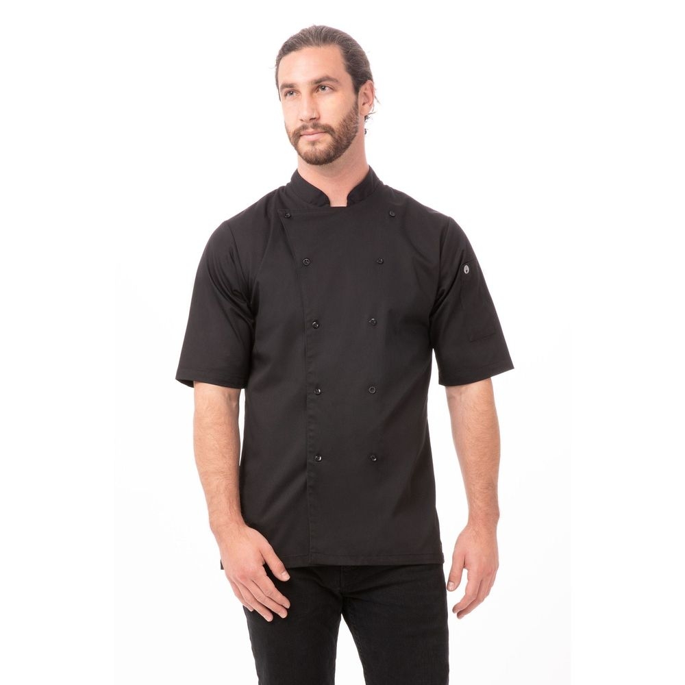 Chef Works Black 3XL Modern Fit Avignon Bistro Shirt for Men