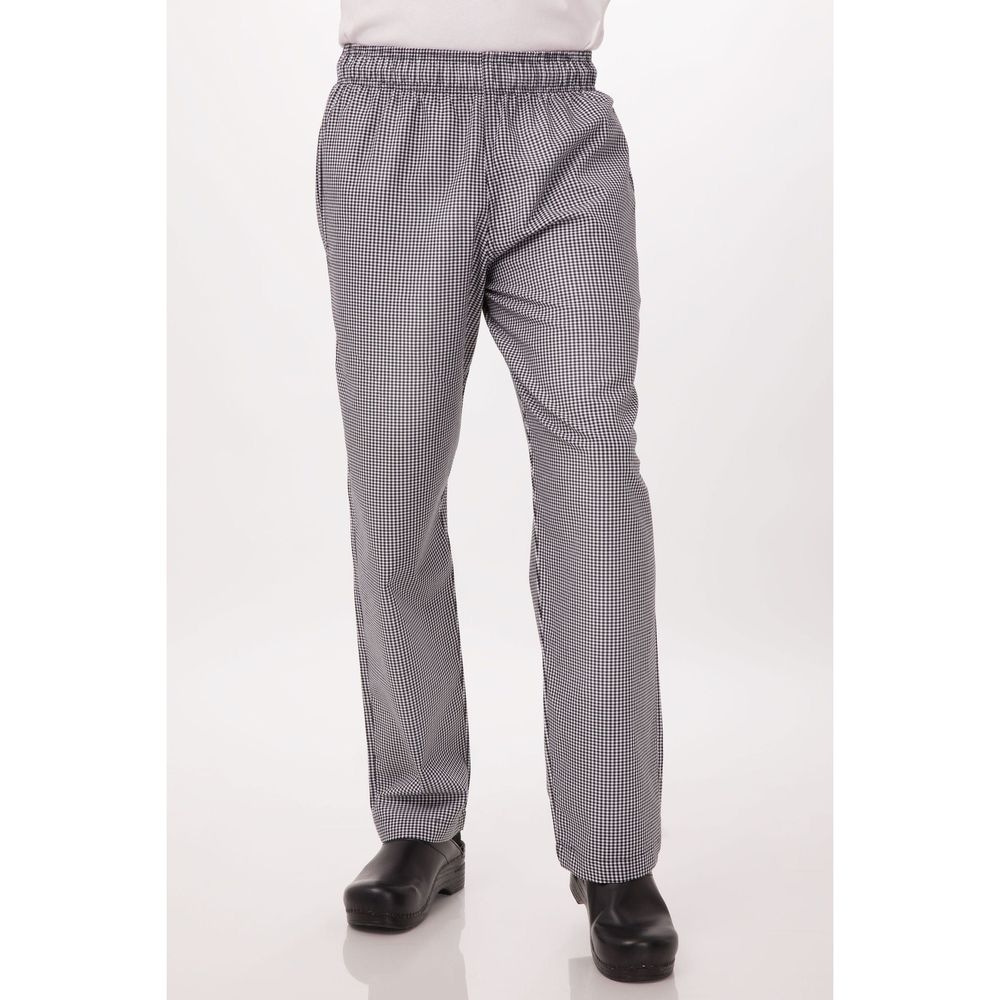 Chef Works Small Check 4XL Classic Fit Essential Baggy Chef Pant for Men