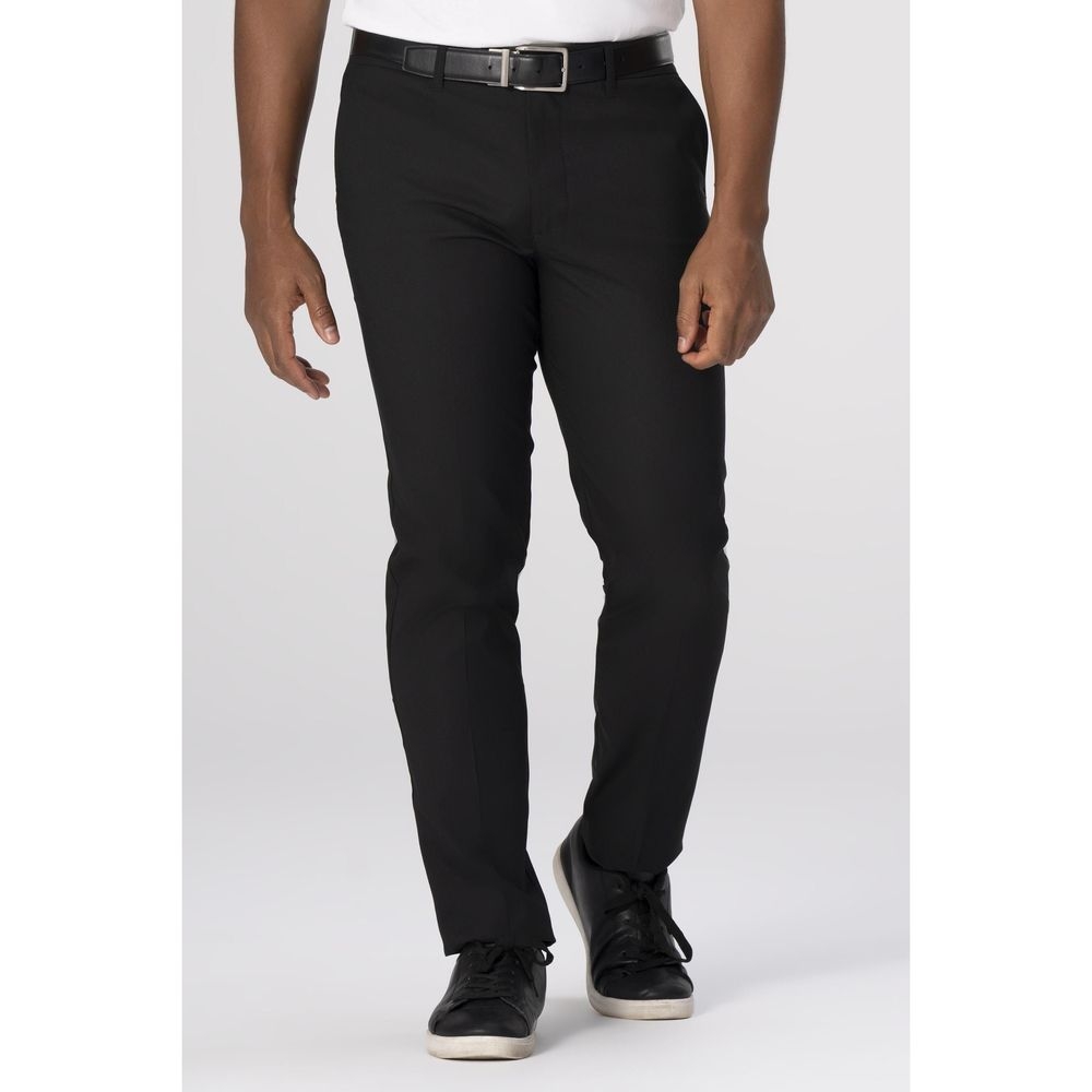 Chef Works Black Chino Poly Stretch Pant for Men, 58 inch