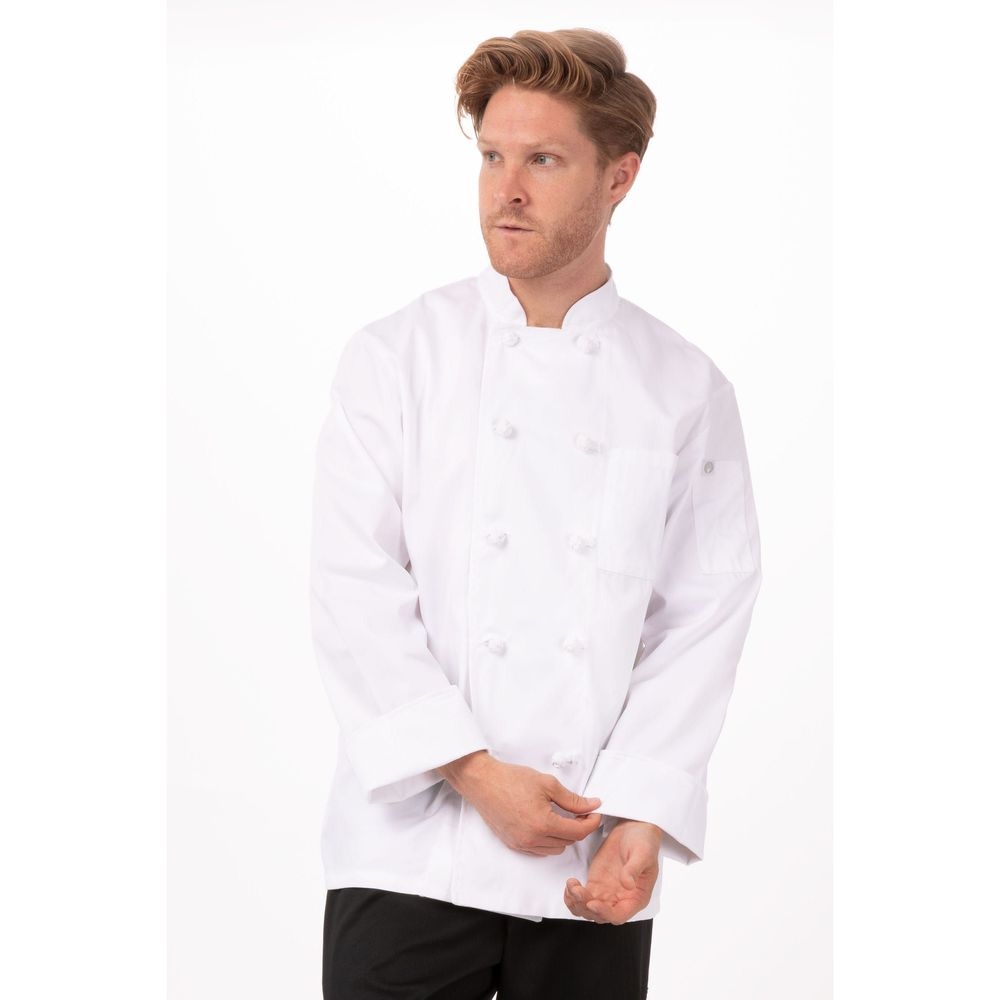 Chef Works White 7XL Classic Fit Bordeaux Chef Coat for Unisex