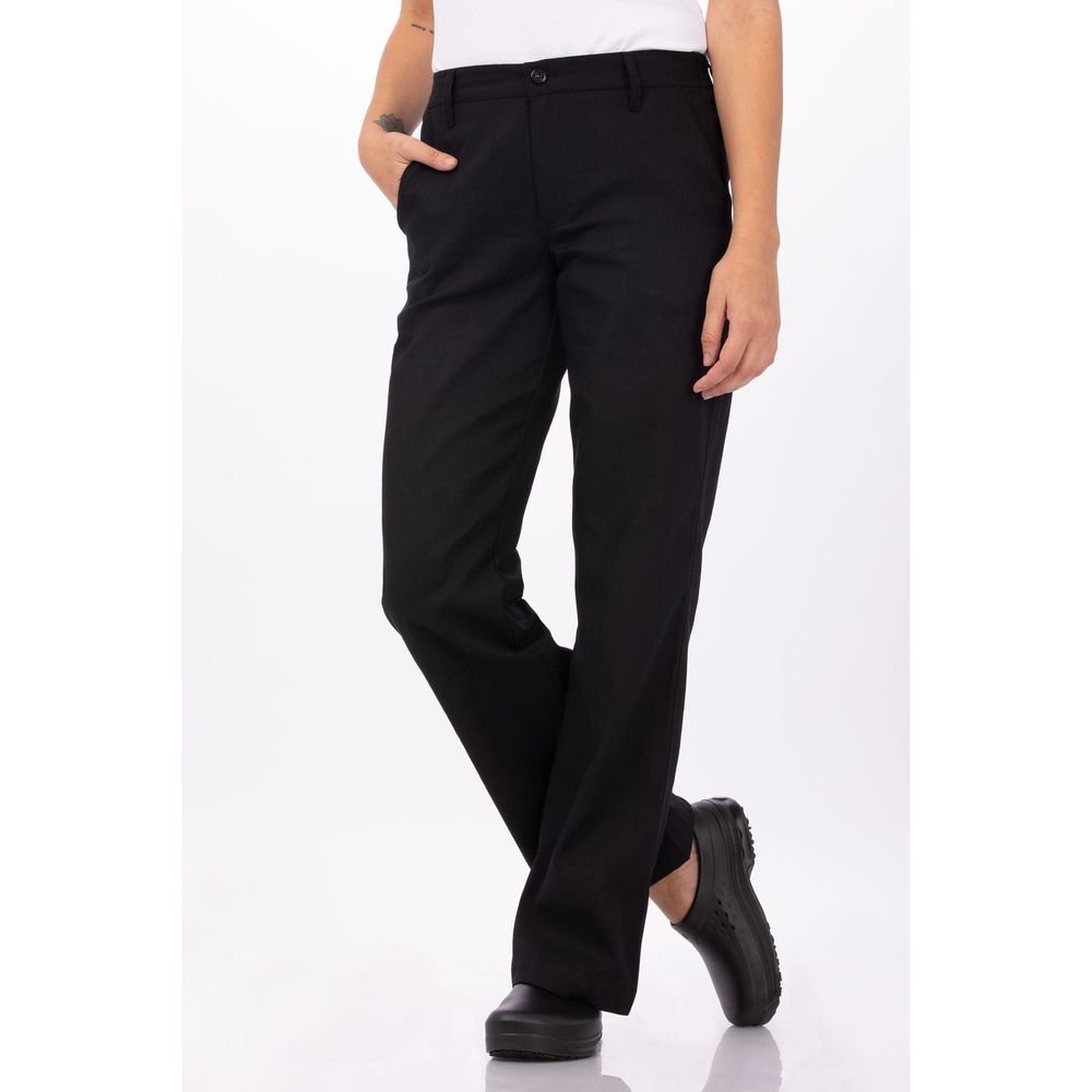 Chef Works Black Small Modern Fit Professional Series Chef Pant for Women