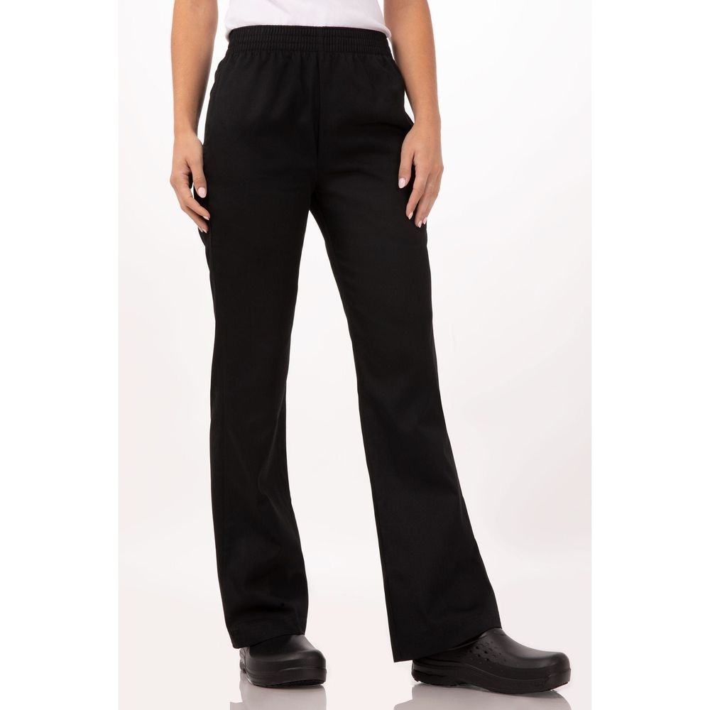 Chef Works Black 3XL Classic Fit Essential Baggy Chef Pant for Women