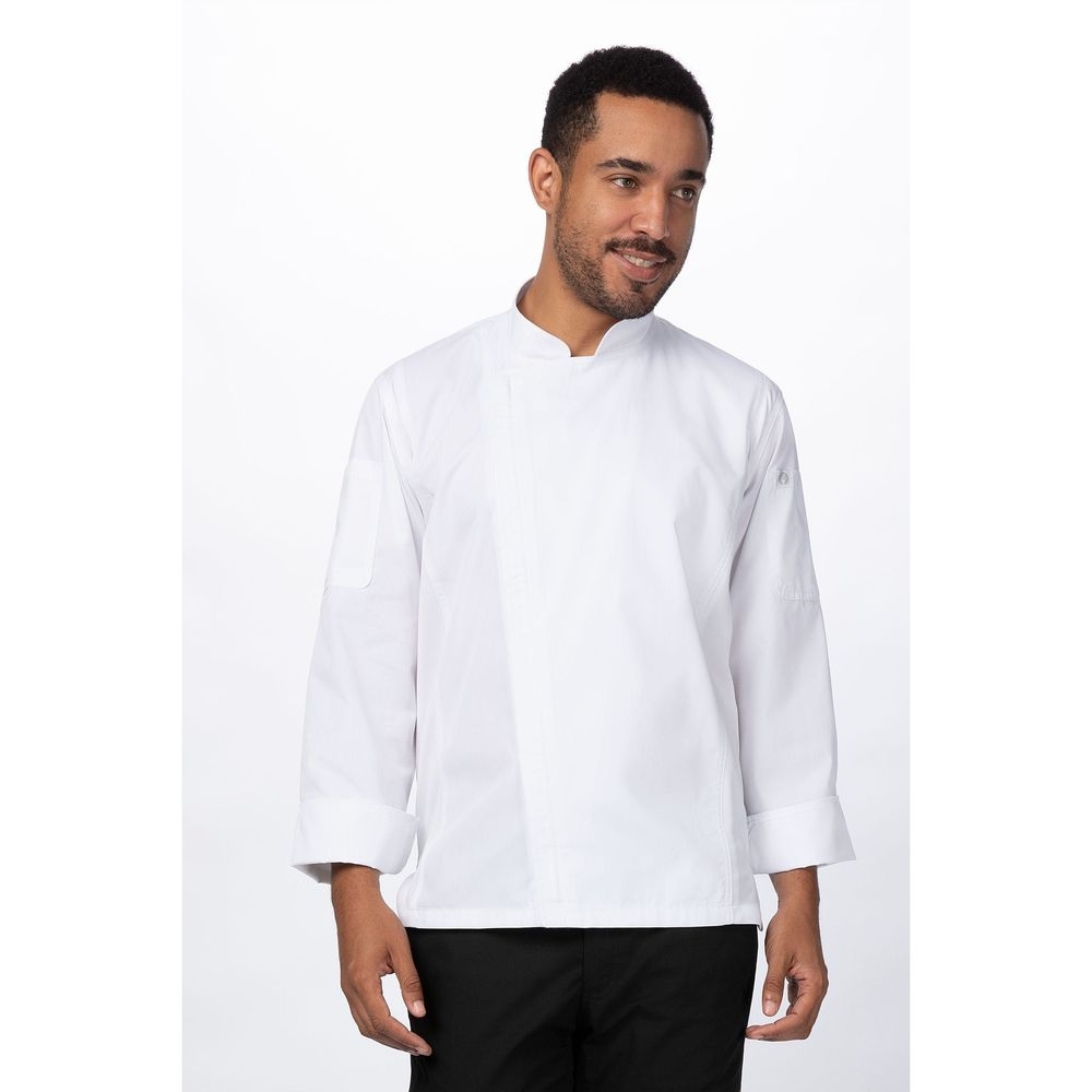 Chef Works White Extra Large Modern Fit Sustainable Hartford Chef Coat for Unisex