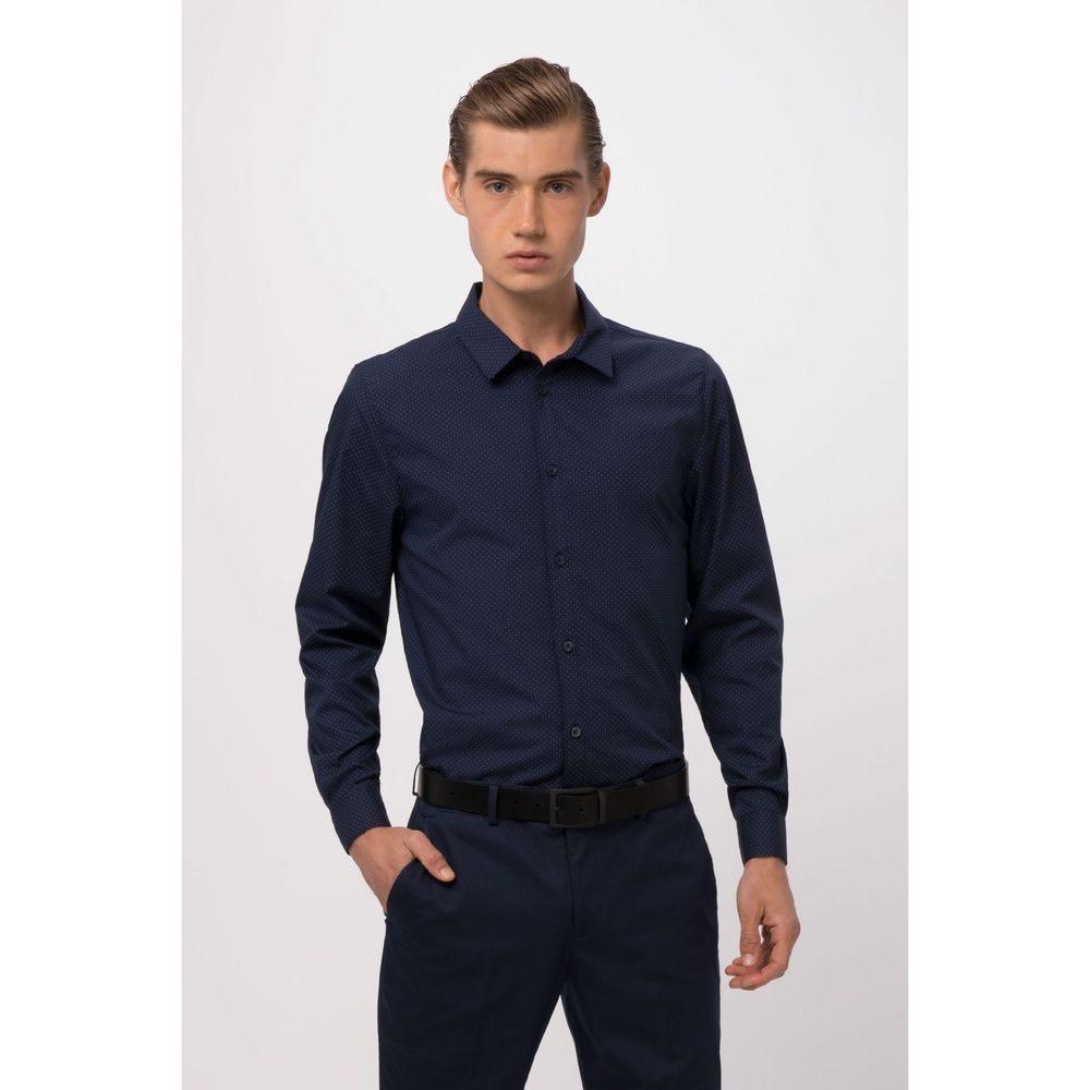 Chef Works Navy Large Modern Fit Deco Shirt for Men