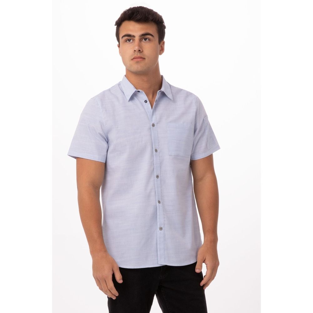 Chef Works Blue 5XL Modern Fit Havana Shirt for Men