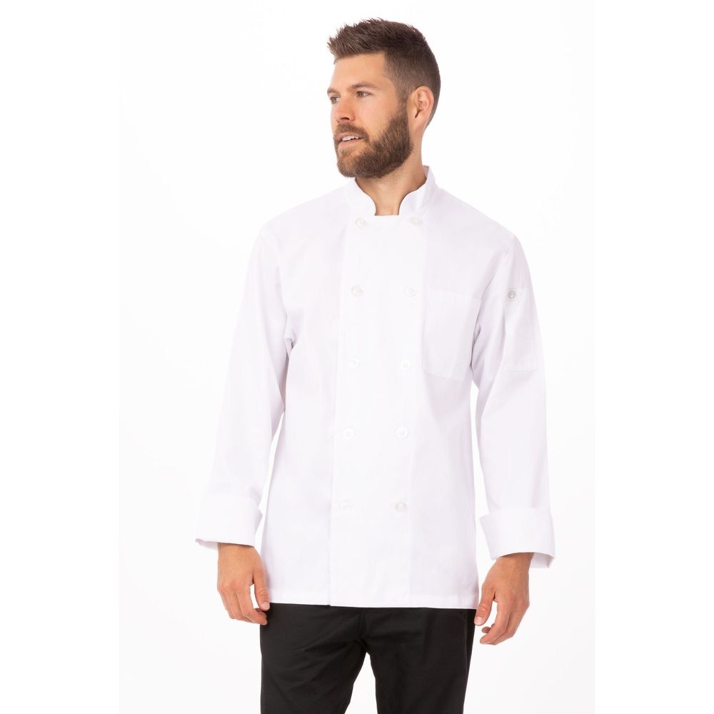Chef Works White 8XL Classic Fit Le Mans Chef Coat