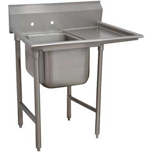 Standard 930 Series Stainless Steel Regaline Sink with 1 Compartment, Right Drain Board.Overall Length 54 inch.