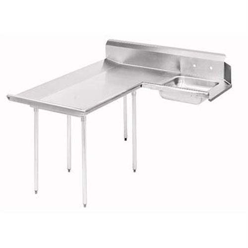 Spec-Line G30 Series Stainless Steel Soil Island 4 Feet Dishtable Left.