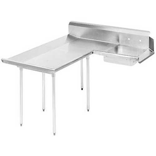 Spec-Line K30 Series Stainless Steel Soil Korner 12 Feet Dishtable Left.