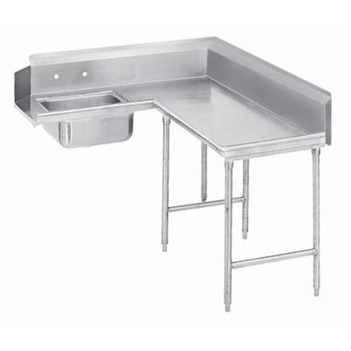 Spec-Line S30 Series Stainless Steel Soil Straight 12 Feet Dishtable Left.