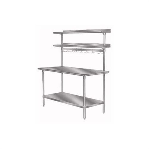 Shelving - Adjustable Splash Mount, 10 x 120 inch.