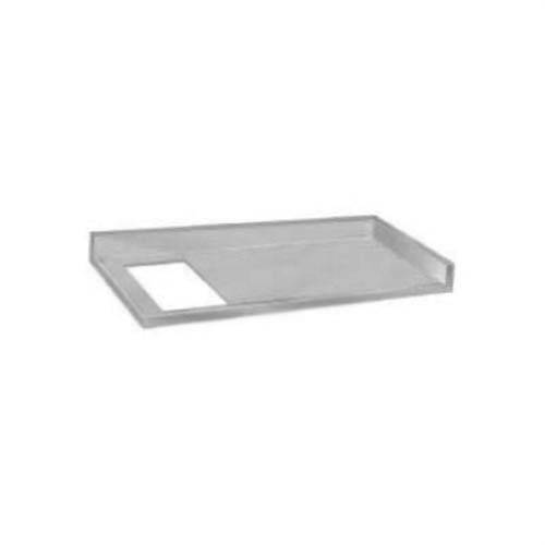 Spec-Line Stainless Steel Work Table, 10 inch Back Splash With Galvanized Legs and Undershelf, 24 x 120.