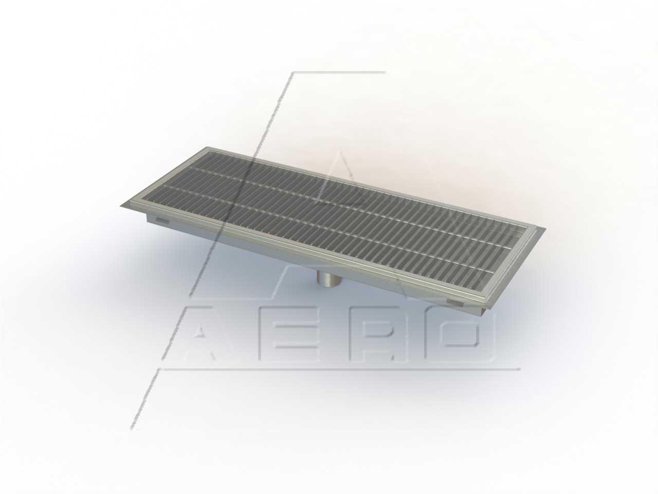 Aero FT Stainless Floor Trough, 48 inch Length.