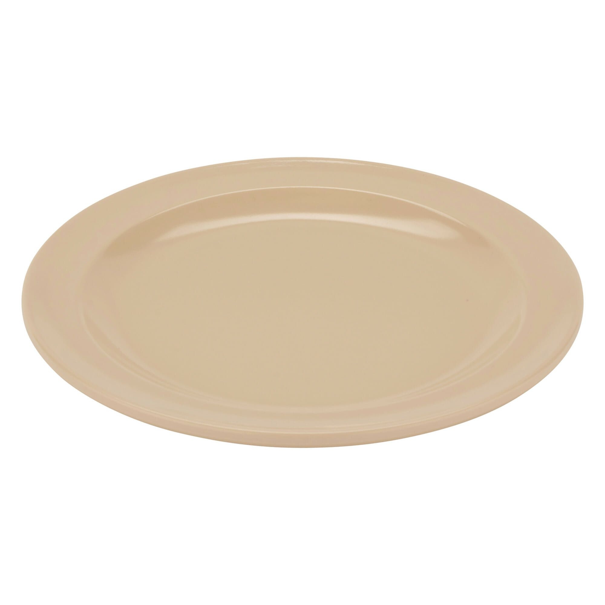 Tan GET Enterprises inc Supermel I Melamine Round Plate, 6.5 inch -- 48 per case.