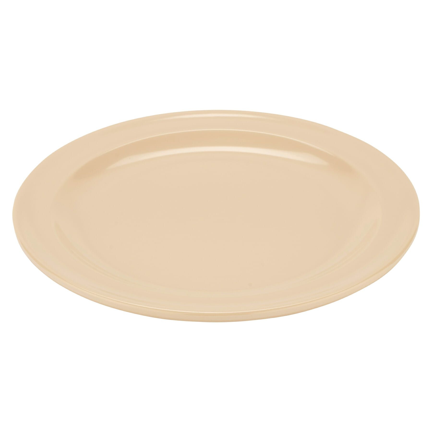 Tan GET Enterprises inc Supermel I Melamine Round Plate, 8 inch -- 24 per case.