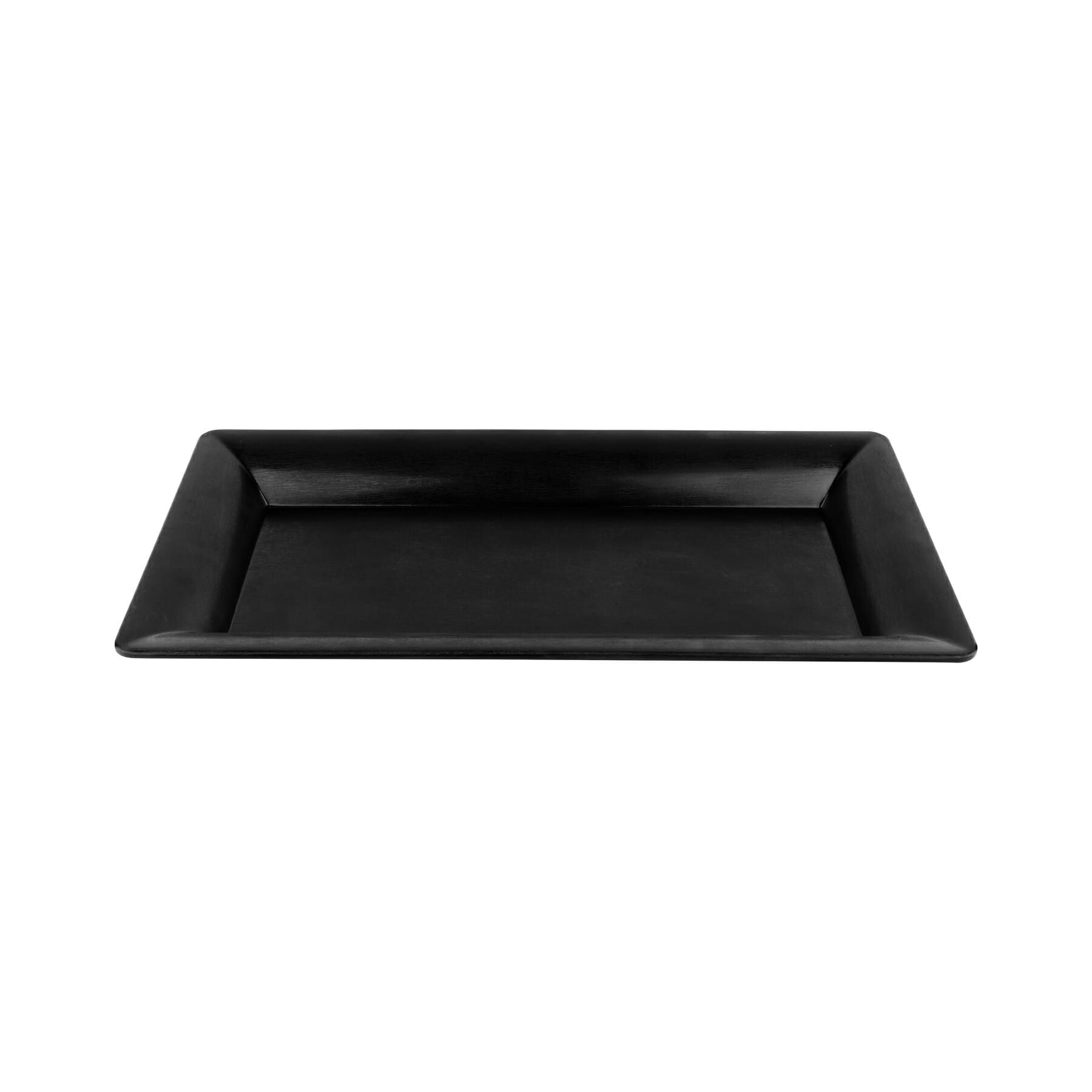 Black GET Enterprises inc Bake and Brew Melamine Rectangular Display Tray, 10.25 x 19 inch -- 3 per case