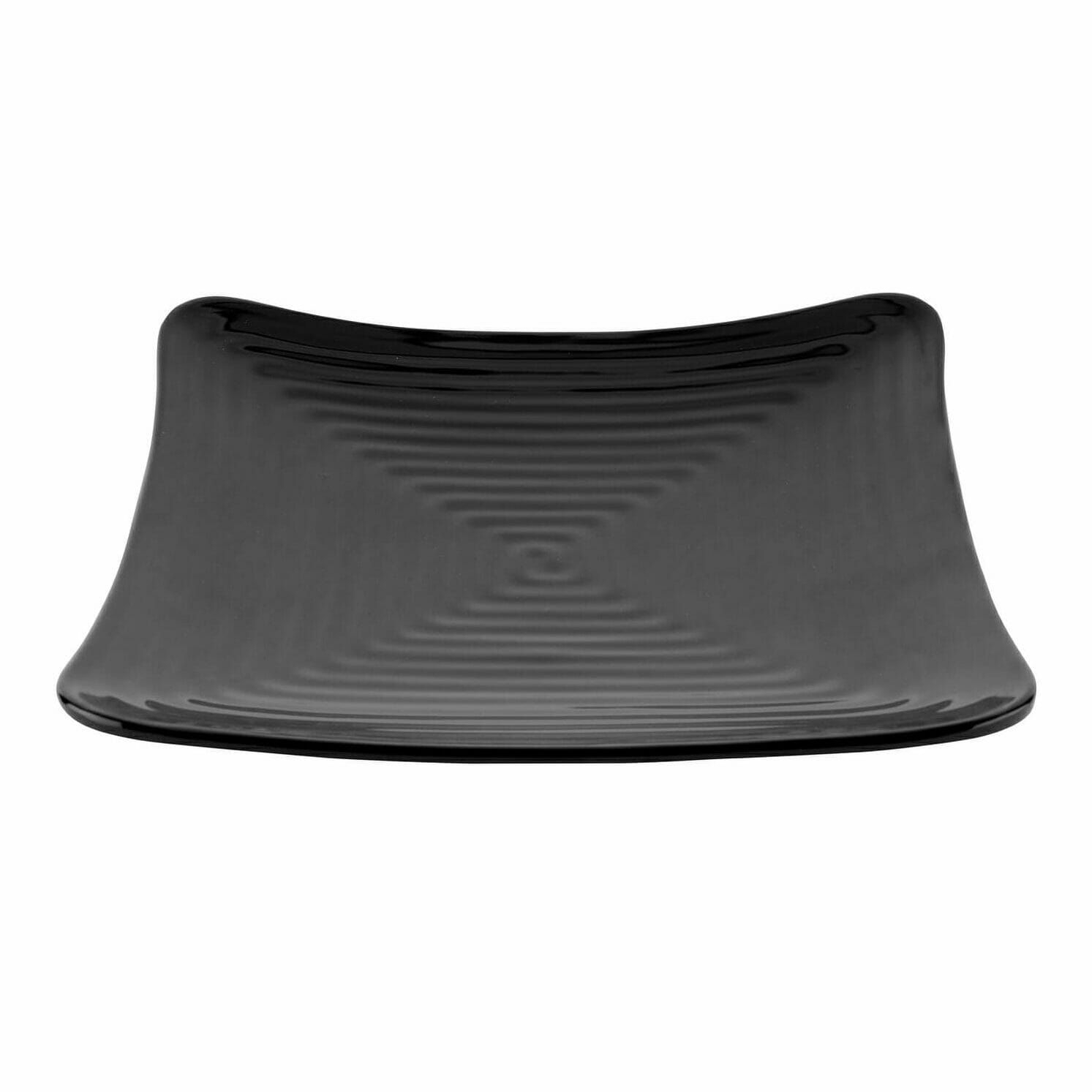 Black GET Enterprises inc Milano Melamine Square Plate, 10.25 inch -- 12 per case