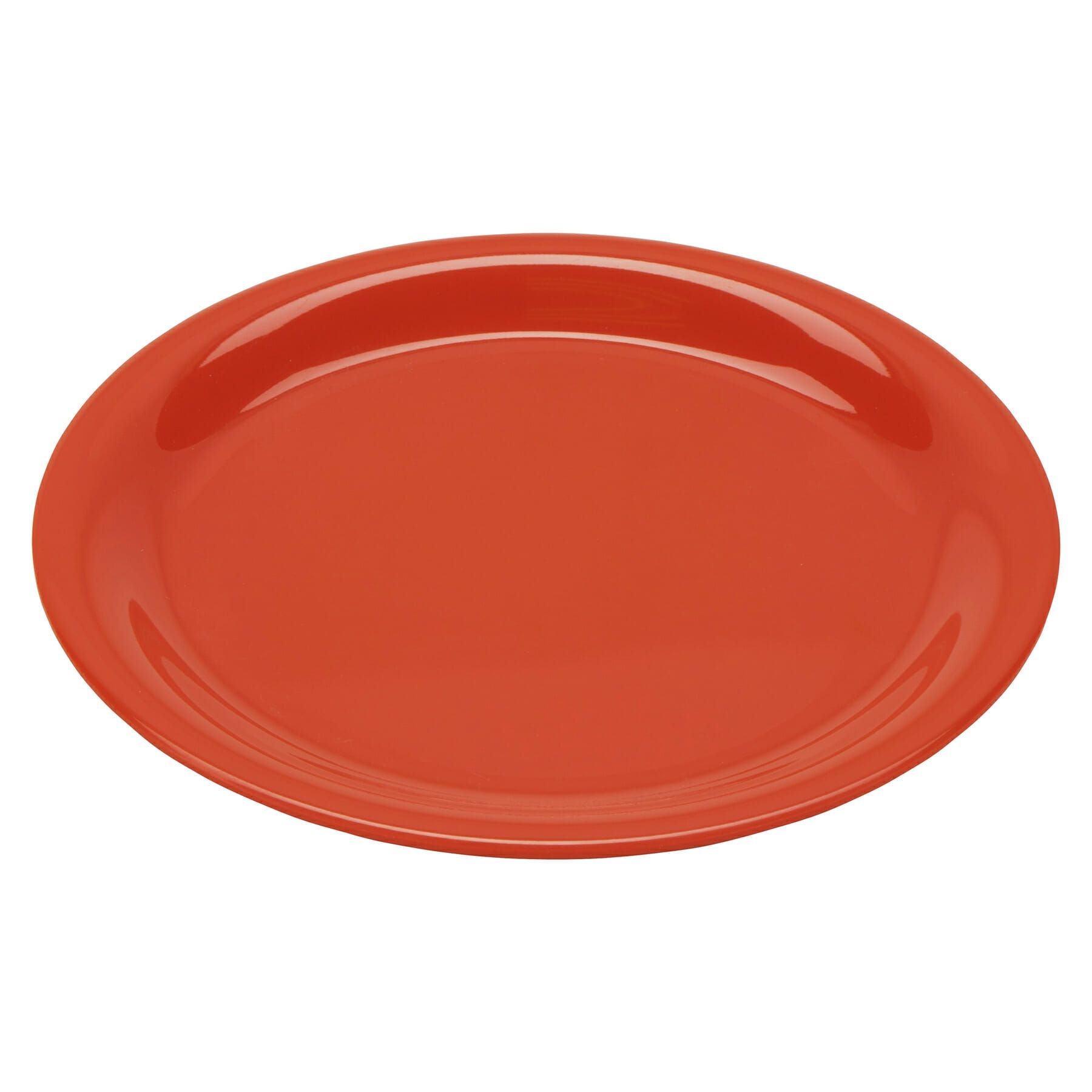Rio Orange GET Enterprises inc Diamond Mardi Gras Melamine Round Narrow Rim Plate, 6.5 inch -- 48 per case.