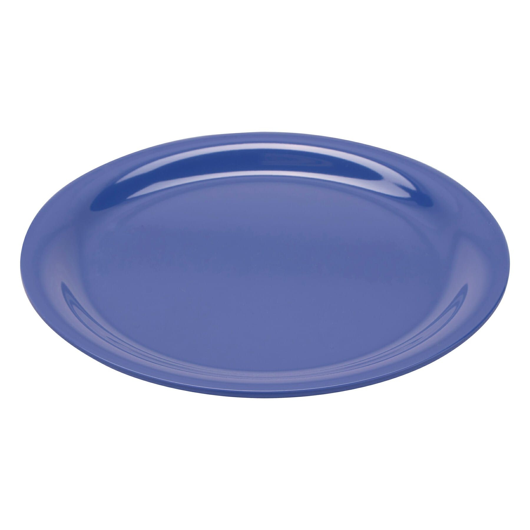 Peacock Blue GET Enterprises inc Diamond Mardi Gras Melamine Round Narrow Rim Plate, 9 inch -- 24 per case.