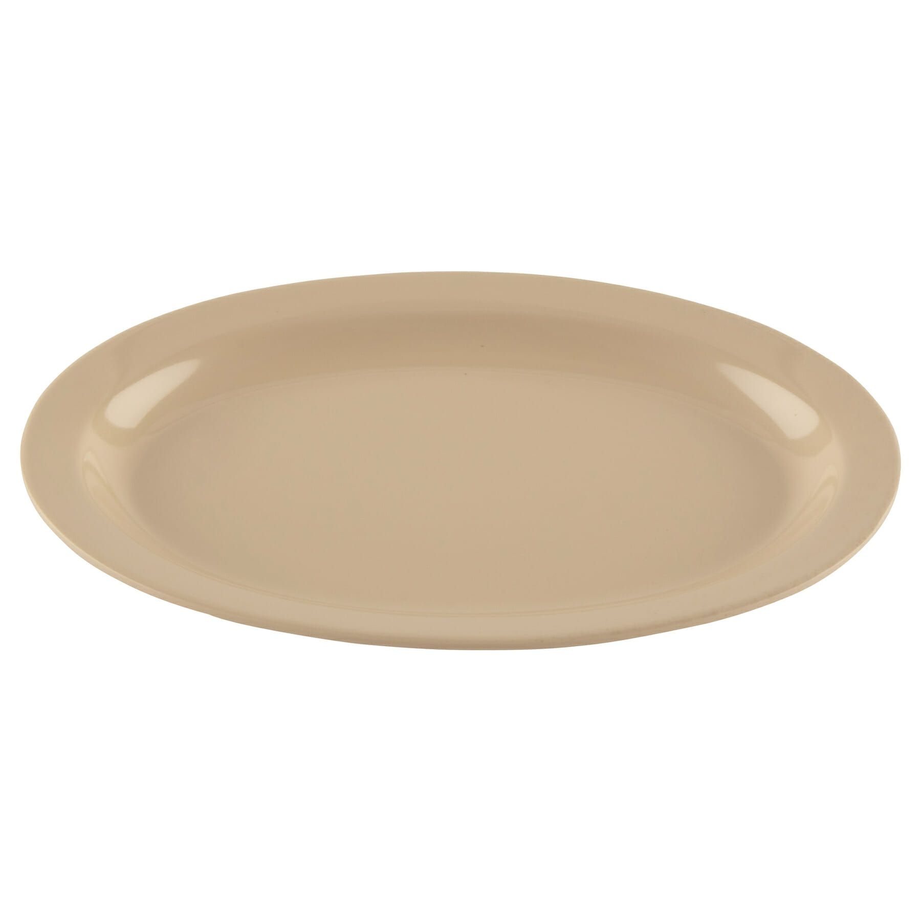 Tan GET Enterprises inc Supermel I Melamine Oval Platter, 10 x 6.75 inch -- 24 per case.