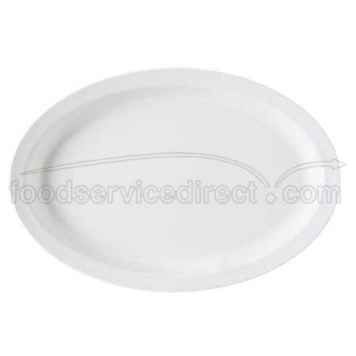 Sandstone GET Enterprises inc Supermel I Melamine Oval Platter, 13.25 x 9.75 inch -- 12 per case.