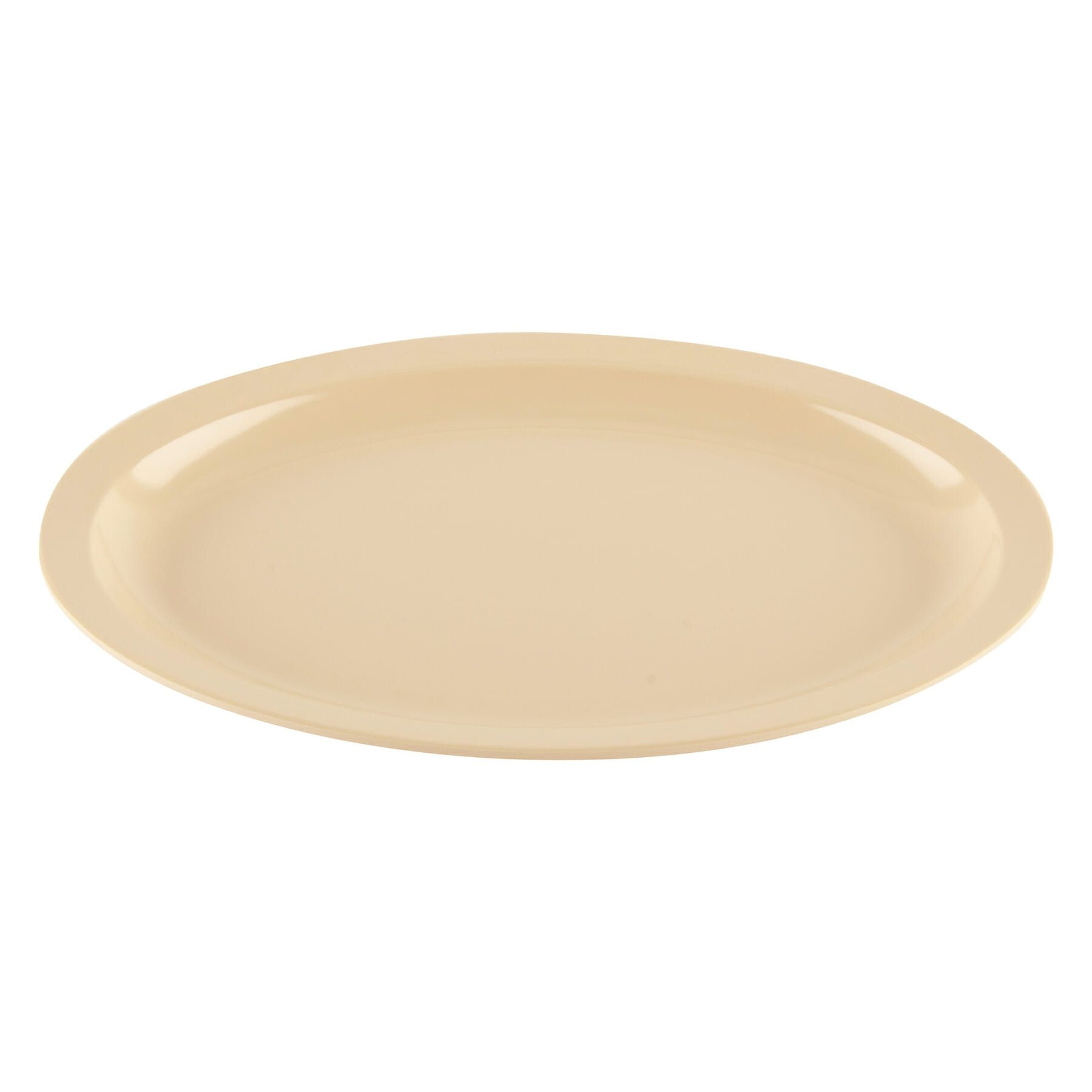 Tan GET Enterprises inc Supermel I Melamine Oval Platter, 13.25 x 9.75 inch -- 12 per case.