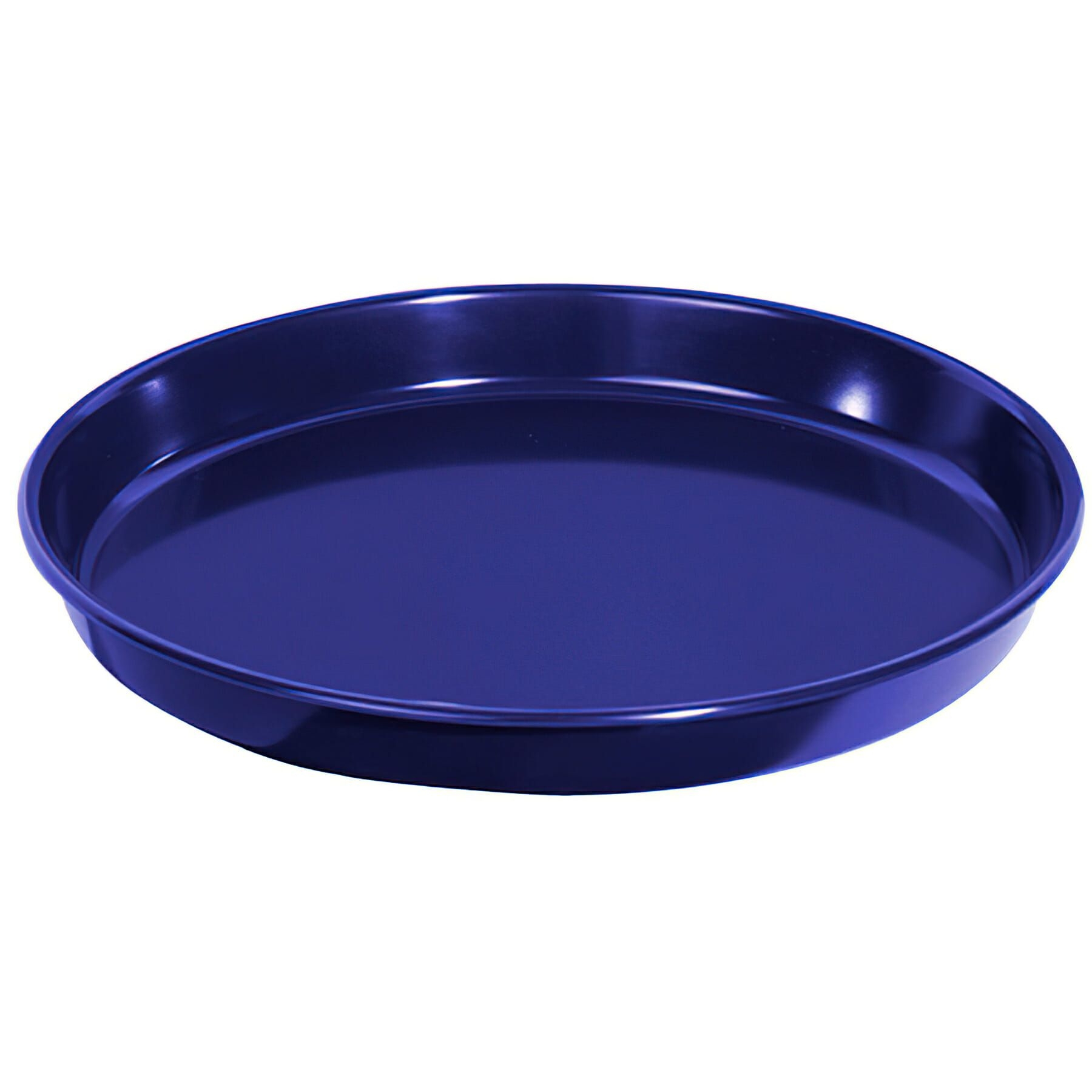 Cobalt Blue GET Enterprises inc Melamine Round Serving Tray, 13 inch -- 12 per case.