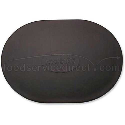 Green Risch Oval Placemat, 13 x 17 inch -- 25 per case.