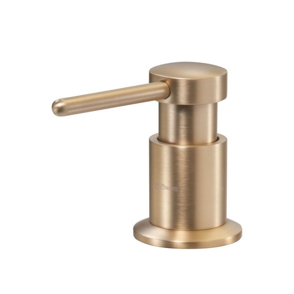 Krowne Brushed Gold Finish Deck Mount Soap Dispenser